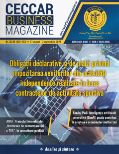 CECCAR Business Magazine, nr. 33-34 / 21 aug. - 3 sep. 2024