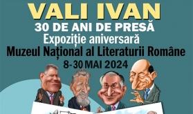 Expoziția 30 de ani de presă, a caricaturistului Vali IVAN, la MNLR