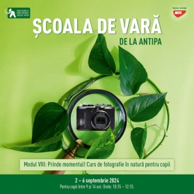 Școala de Vară la Antipa | „Prinde momentul! Curs de fotografie în natură pentru copii”