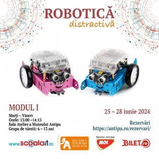 Ateliere de robotică distractivă la Muzeul Antipa