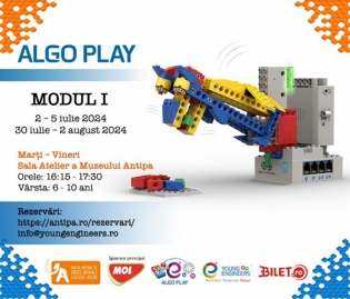 Muzeul Antipa | Un nou program educațional de inginerie mecanică și robotică cu lego pentru copii – ALGO PLAY