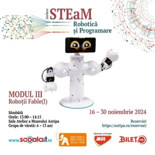 Ateliere de Robotică și Programare în abordare STEaM | Roboții Fable