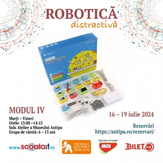 Ateliere de robotică distractivă la Muzeul Antipa