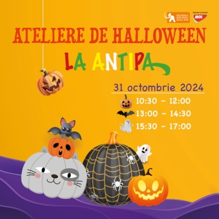 Joi, 31 octombrie 2024, ateliere de Halloween la Antipa