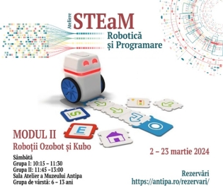 Ateliere STEaM de Robotică și Programare la Muzeul Antipa