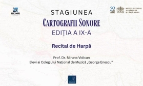 Vineri, 23 februarie – recital inedit de harpă la Muzeul Național al Hărților și Cărții Vechi, în cadrul proiectului Cartografii Sonore