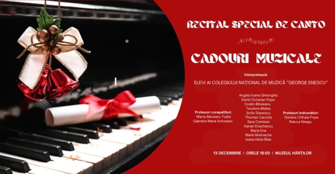 Recital special de canto cu prilejul Sărbătorilor de iarnă