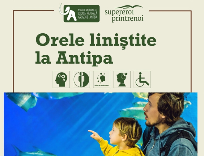 Luni, 18 și 25 martie 2024, „Ore liniștite” la Antipa. Evenimentul se adresează vizitatorilor cu nevoi speciale