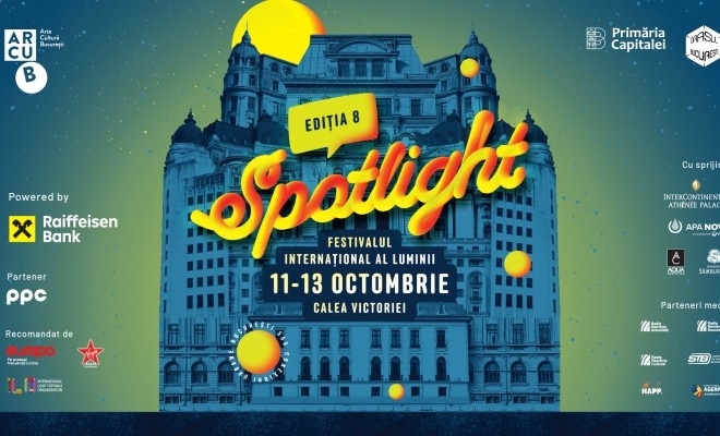 Între 11 și 13 octombrie, a VIII-a ediție a Festivalului Internațional al Luminii Spotlight